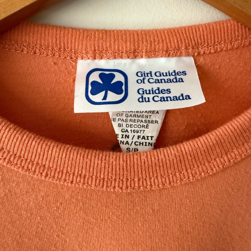 Girl Guides of Canada Brownies Orange Kids Long Sleeve Shirt Small - Picture 3 of 6
